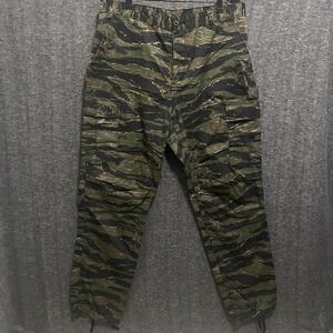 Tiger Stripe Camo Cargo Pants Mens Large 36x32 Rothco BDU Military Paratrooper